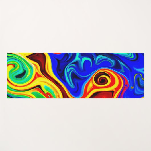 Levendig stijlpatroon yogamat (Voorkant (horizontaal))