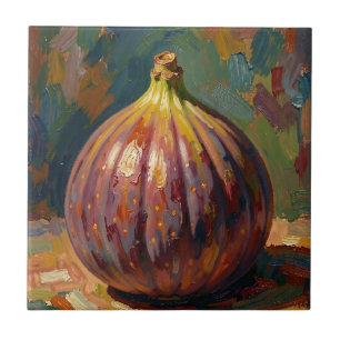 Levendig Stilleven met Vijgen Schilderij Tegeltje
