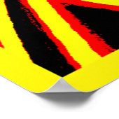 Levendig stralend neon kleurpatroon poster (Hoek)