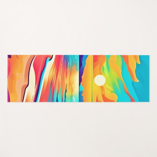 Levendig strand Sunset Art Yogamat (Voorkant (horizontaal))
