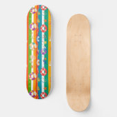 Levendig strandthema voor de zomer persoonlijk skateboard (Voorkant)