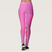 Levendig Strawberry Neon Sign Leggings (Achterkant)