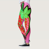 Levendig Strawberry Neon Sign Leggings (Links)