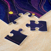 Levendig Stromend Haar Vrouw Portret Jigsaw Puzzel (Zijkant)