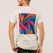 Levendig Stropdas-Dye & Dreamy Gradient Pattern De Tri-Blend Shirt (Achterkant)