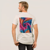 Levendig Stropdas-Dye & Dreamy Gradient Pattern De Tri-Blend Shirt (Voorkant)