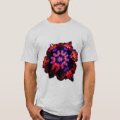 Levendig Stropdas-Dye Gradient Abstract Patroon T-shirt (Voorkant)