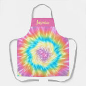 Levendig Stropdas-Dye Swirl Design Schort (Voorkant)