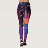 Levendig Sunset Beach Dream Design Leggings (Achterkant)