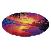 Levendig Sunset Beach Dream Design Snijplank (Hoek)