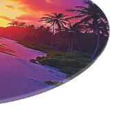 Levendig Sunset Beach Dream Design Snijplank (Hoek)