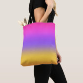 Levendig Sunset Ombre Gradient Design Tote Bag (Dichtbij)