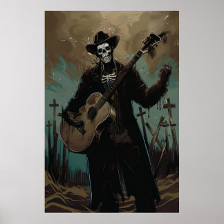 Levendig Sunset Waterverf Painting Poster