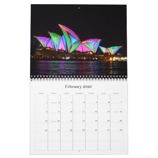 Levendig Sydney 2025 Kalender (Feb 2026)
