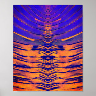 Levendig Symmetrisch Abstract Patroon Poster