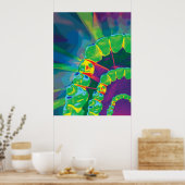 Levendig tandmodel voor tandarts kantoor poster (Keuken)