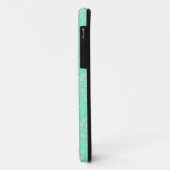 Levendig Tealgroen Damastpatroon Case-Mate iPhone Case (Achterkant/links)