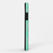 Levendig Tealgroen Damastpatroon Case-Mate iPhone Case (Achterkant/rechts)