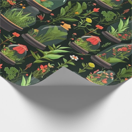 Levendig Terrarium Decoupage inpakpapier (Hoek)