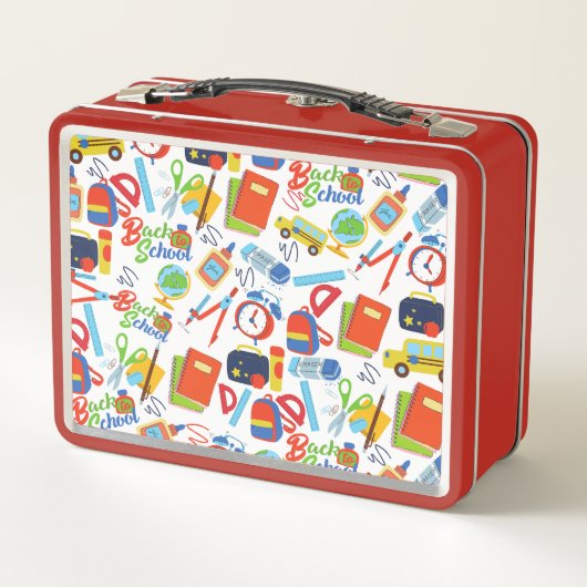 Levendig Terug naar School Pattern (Achterkant)