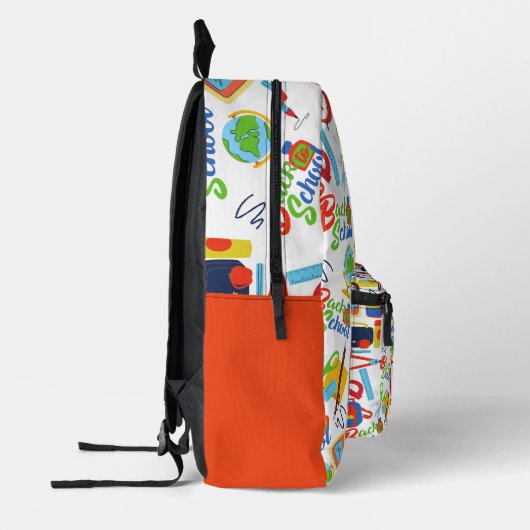 Levendig  Terug naar School Pattern Bedrukte Rugzak (Links)