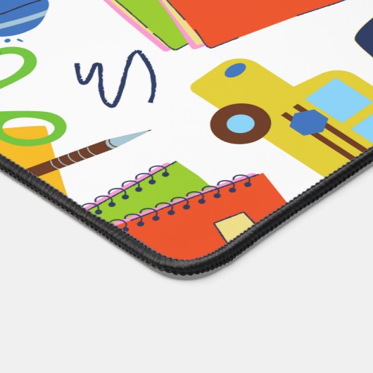 Levendig  Terug naar School Pattern Bureaumat (Hoek)