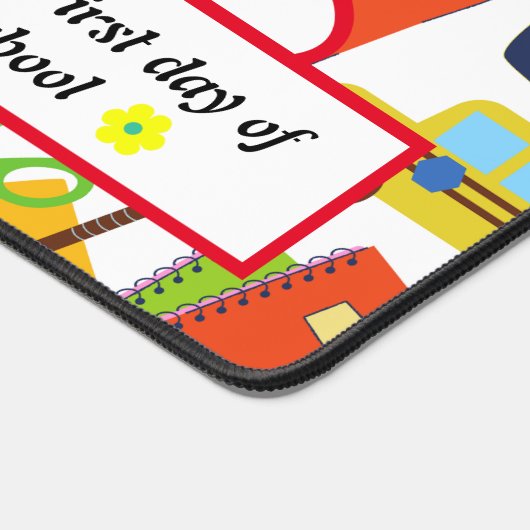 Levendig  Terug naar School Pattern Bureaumat (Hoek)