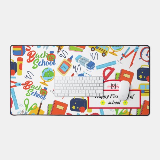 Levendig  Terug naar School Pattern Bureaumat (Keyboard & Muis)