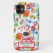 Levendig  Terug naar School Pattern Case-Mate iPhone Case (Achterkant)