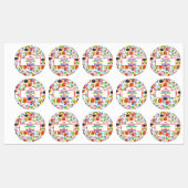 Levendig  Terug naar School Pattern Labels (Vel)