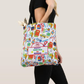 Levendig  Terug naar School Pattern Tote Bag (Dichtbij)