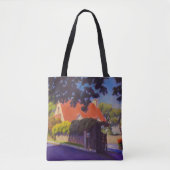 Levendig thuis in Maine Tote Bag (Voorkant)