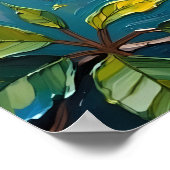 Levendig Toucan schilderij Poster (Hoek)