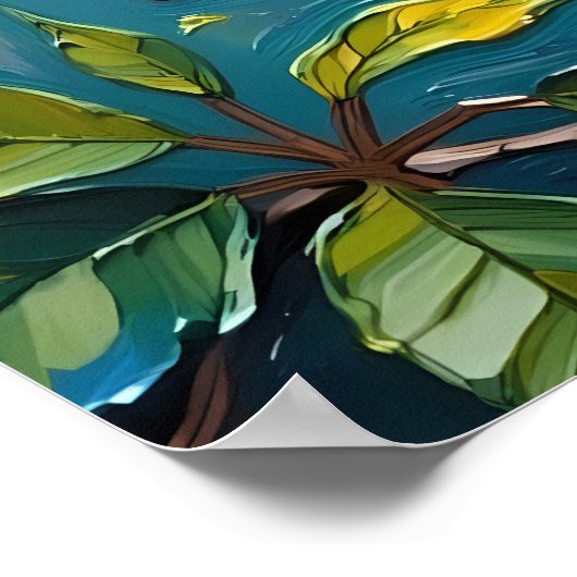 Levendig Toucan schilderij Poster (Hoek)