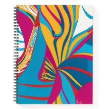Levendig Tropisch Batik Fusie Abstract Blad 