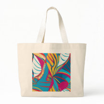 Levendig Tropisch Batik Fusion Abstract Blad