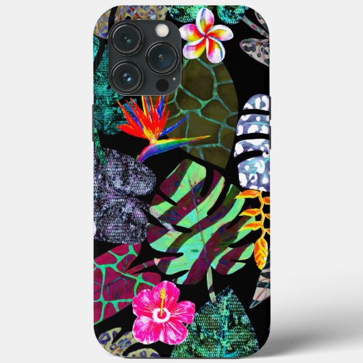 Levendig Tropisch Blad- en Bloemmotief Case-Mate iPhone Case (Achterkant)