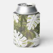 Levendig tropisch blad patroon blikjeskoeler (Blikje Achterkant)