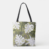 Levendig tropisch blad patroon tote bag (Achterkant)