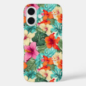 Levendig tropisch bloemenpatroon Case-Mate iPhone case (Achterkant)