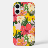 Levendig tropisch bloemenpatroon Case-Mate iPhone case (Achterkant)