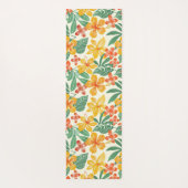 Levendig tropisch bloemenpatroon yogamat (Achterkant)