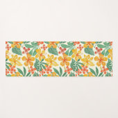 Levendig tropisch bloemenpatroon yogamat (Voorkant (horizontaal))
