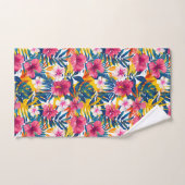 Levendig Tropisch Bloemparadijs Patroonontwerp Bad Handdoek (Handdoek)