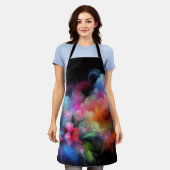 Levendig tropisch boeket schort (Gedragen)