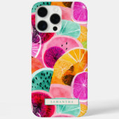 Levendig Tropisch Citrus Slice Patroon Case-Mate iPhone Case (Achterkant)