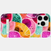 Levendig Tropisch Citrus Slice Patroon Case-Mate iPhone Case (Achterkant (horizontaal))