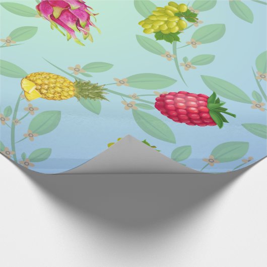 Levendig Tropisch Fruit Zomer Cadeauverpakking Pap Cadeaupapier (Hoek)