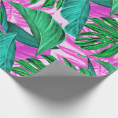 Levendig tropisch monstera laat een exotisch patro cadeaupapier (Hoek)