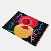 Levendig Tropisch Neon Fruit Design Deurmat (Schuin)